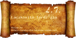 Laczkovits Terézia névjegykártya